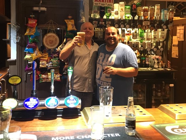 Paulo serving at the Freemantle bar